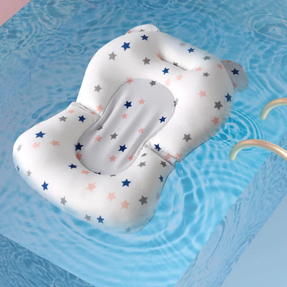 Baby shower lying down, baby shower artifact can sit and lie down, newborn net bag bath pad, bathtub floating pad