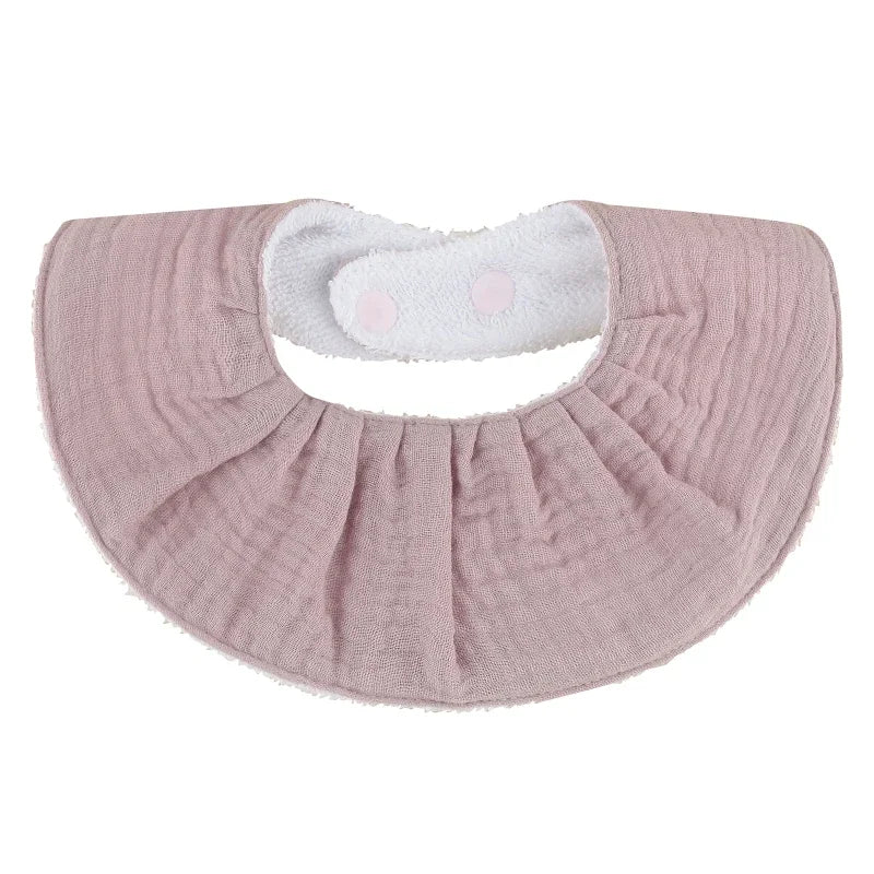 Double Layers Cotton Baby Feeding Bibs Cartoon Printed Newborn Burp Cloth Saliva Towel Scarf for Stuff Shower Gifts