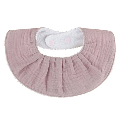 Double Layers Cotton Baby Feeding Bibs Cartoon Printed Newborn Burp Cloth Saliva Towel Scarf for Stuff Shower Gifts