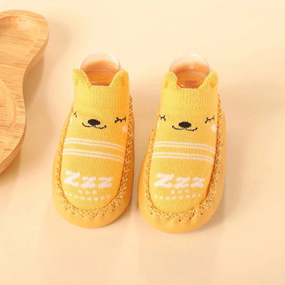 2025 New Born Baby Socks with Rubber Soles Infant Baby Girls Boys Shoes Spring Autumn Baby Floor Socks Anti Slip Soft Sole Sock