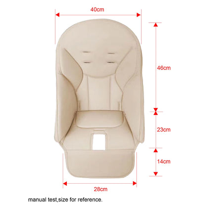 Seat Cushion For Peg perego Siesta Aag Prima Pappa Zero 3 High Chair Baby Stroller PU Leather Safety Belt Shoulder Crotch PAD