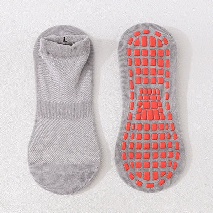 Kids Adults Anti-Slip Sock Trampoline Sock Cotton Breathable Short Socks Elasticity Boy Girl  Outside Family Sports Yoga Socks