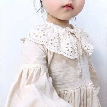 Baby Bib Lace Baby Accessories Korean Kids Lace Collar Cute Hollow Female Baby Bib scarf  baby bib scarf  scarf