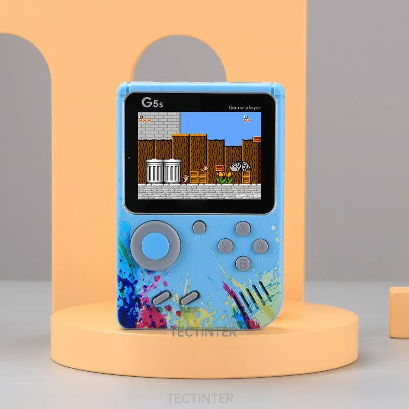 G5S 2.4 Inch Video Game Console Mini Portable Retro TV Handheld Game Player Built-in 500 Games AV Output Support 2 Player
