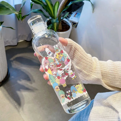 Hello Kitty High Capacity Water Bottle Fashion Sport Bottle Portable Travel Bottles Outdoor Fitness Sport Drinking Bottle Child