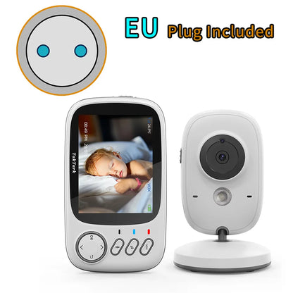 TakTark 3.2 Inch Wireless Video Baby Monitor Auto Night Vision Two-Way Intercom Temperature Monitoring Surveillance Camera Nanny