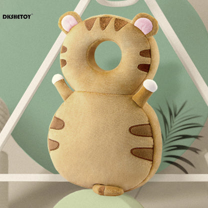 Baby Walkers Head Protection Cushion Animals Plush Pad Adjustable Straps Baby Protective Pad Showering Gift for Toddler Baby