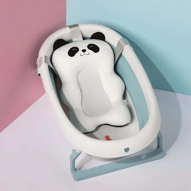 Ajustable Bath Tub Shower Cushion Newborn Support Seat Mat Baby Bath Seat Floating Water Pad Portable Foldable Baby Bathtub Pad