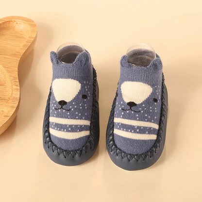 2025 New Born Baby Socks with Rubber Soles Infant Baby Girls Boys Shoes Spring Autumn Baby Floor Socks Anti Slip Soft Sole Sock
