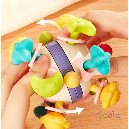 Baby Sensory Teething Toys Teethers for Babies 0 3 6 9 12 18 Months Infant Chew Rattles Toys Newborn Toddler Montessori Toy