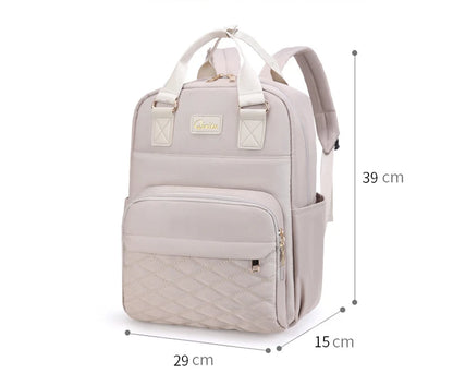 New Mommy Diaper Bags with Diaper Pad Nursing Bags Maternity USB Multifunctional Portable Large Baby Stroller Hanging Bag
