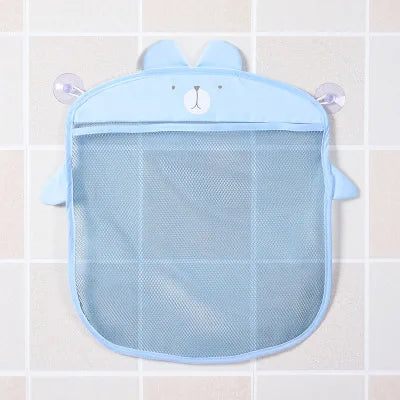 Baby Bathroom Mesh Bag Sucker Organizer For Children Bath Toys Kid Basket Cartoon Animal Shapes Cloth Sand Toys Storage Net Bag