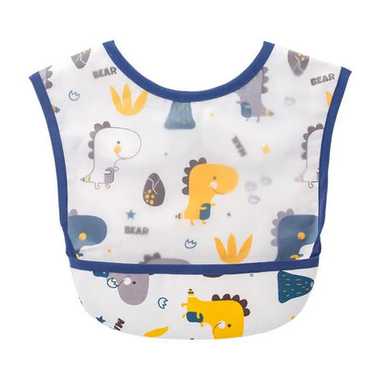 Sleeveless Bibs For Children Baby Kids Toddler Waterproof Long Sleeve Art Smock Feeding Bib Apron Fit 0-6 Years Dropshipping