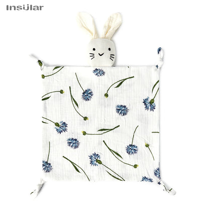Muslin Baby Comfort Towel Cotton Comforter Blanket Soft Newborn Sleeping Dolls Kid Sleep Toy Soothe Appease Towel Bib