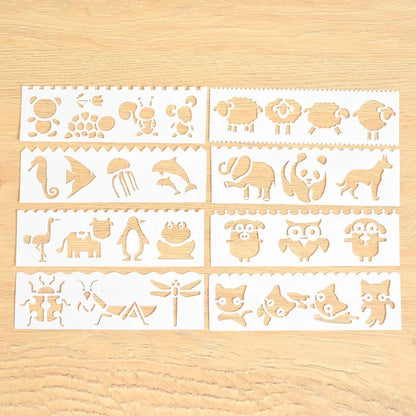 Journamm Finger Painting Kit Drawing Stencils Colorful Inkpad DIY Scrapbooking Creative Stationery Paint Tool School Supplies