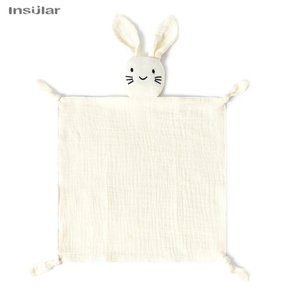 Muslin Baby Comfort Towel Cotton Comforter Blanket Soft Newborn Sleeping Dolls Kid Sleep Toy Soothe Appease Towel Bib