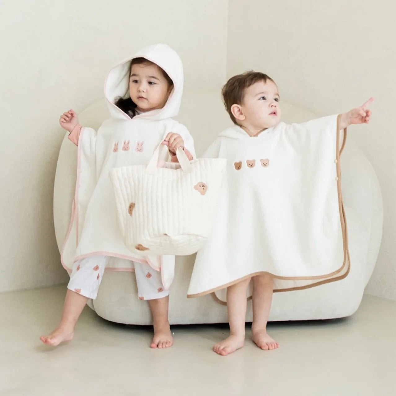 Baby Bath Towel Hooded Soft Coral Velvet Child Bathrobe Cute Cartoon Animal Warm Toddler Sleeping Swaddle Wrap Towel Blanket