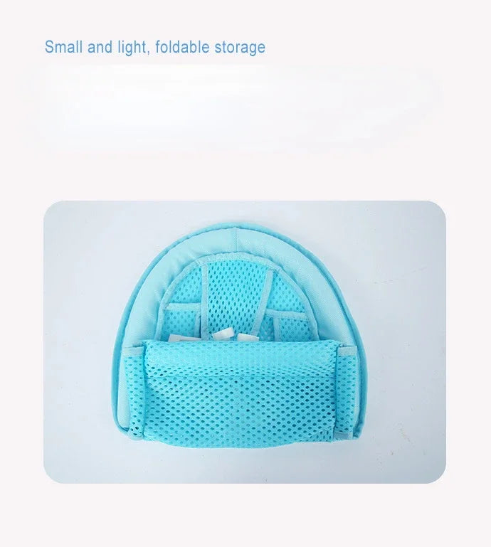 Portable Baby Bathtub Pad Ajustable Bath Tub Shower Cushion Newborn Support Seat Mat Foldable Baby Bath Seat Floating Water Pad