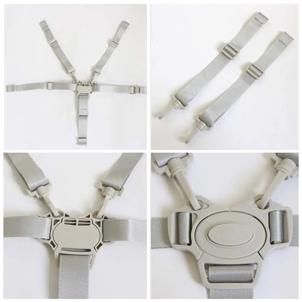 Child Dining Chair Belt Cross-shaped Design Baby 5 Point Harness High Chair Safe Belt Seat Belts For Strollers Car Seats