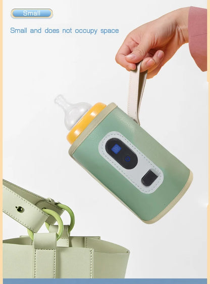 USB Milk Water Warmer Stroller Insulated Bag Baby Nursing Bottle Heater Safe Kids Supplies for Infant Outdoor Travel Accessories