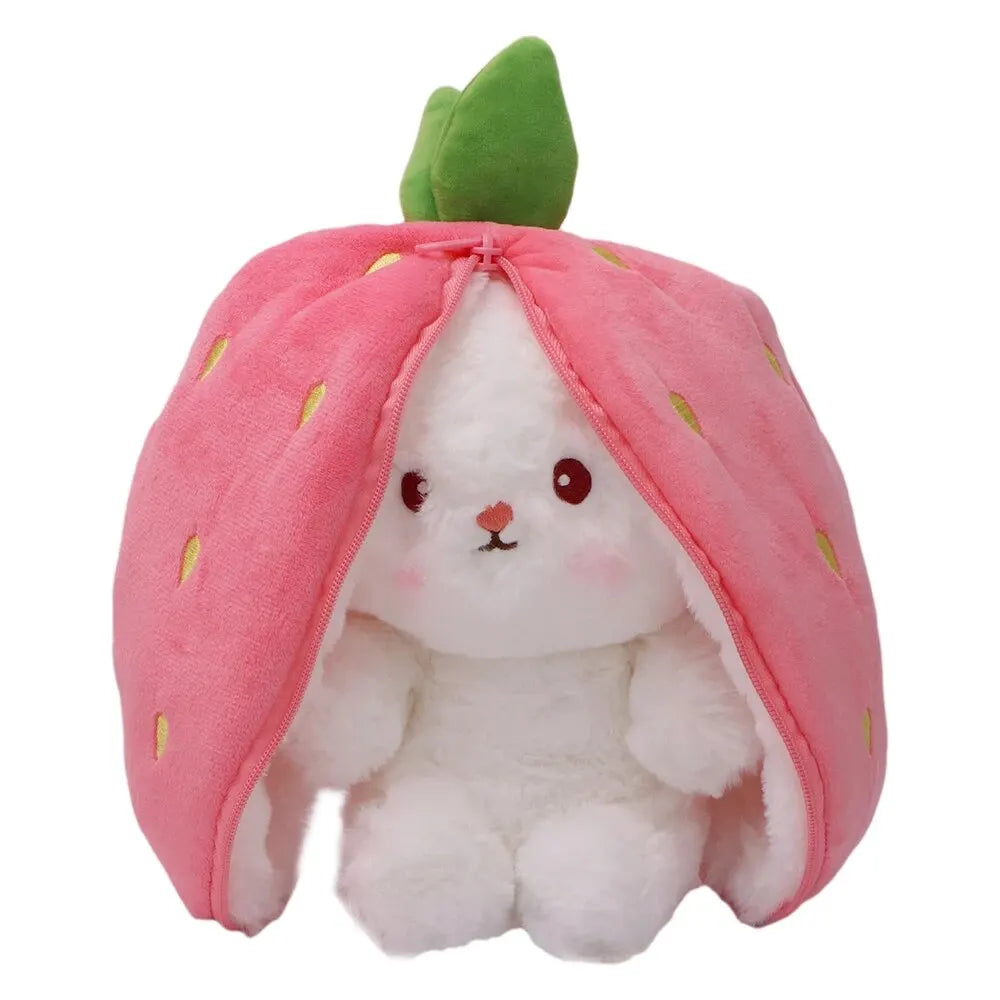 Fruit Transformed Into to Fruit Rabbit Pillow Plush Doll Toy Girl Birthday Present Decoration 7.2inch