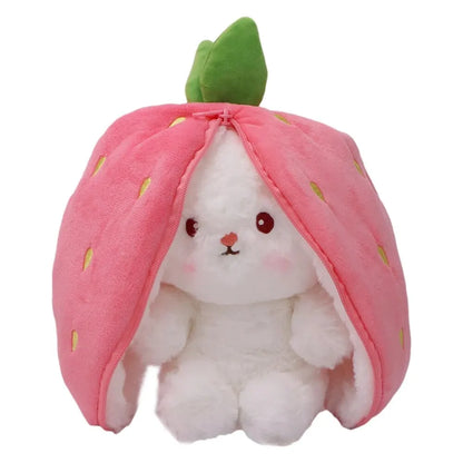 Fruit Transformed Into to Fruit Rabbit Pillow Plush Doll Toy Girl Birthday Present Decoration 7.2inch