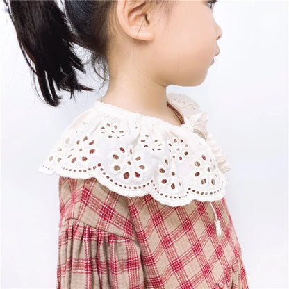 Baby Bib Lace Baby Accessories Korean Kids Lace Collar Cute Hollow Female Baby Bib scarf  baby bib scarf  scarf