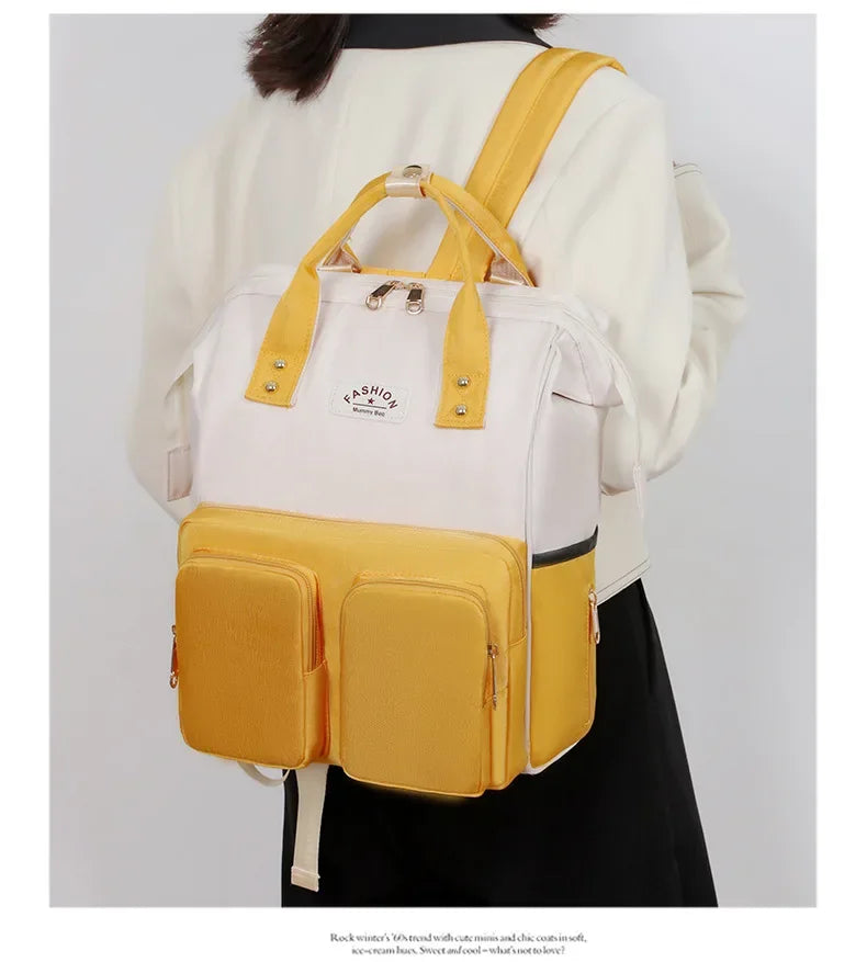 Multifunctional Large-capacity Mommy Bags for Outings Travel Backpack Waterproof Portable Mother and Baby Bag Women's Backpack