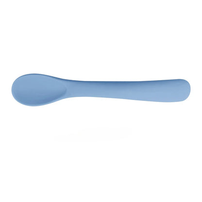 Food Grade Silicone Small Curved Spoon Baby Food Spoon Children Tableware Feeding Soft Spoon