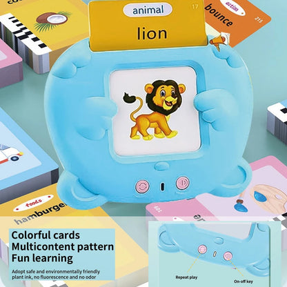 Talking Flash Cards Toddlers Learning Machine Early Educational Language Electronic Audio Book Kid Flashcards Montessori Toys