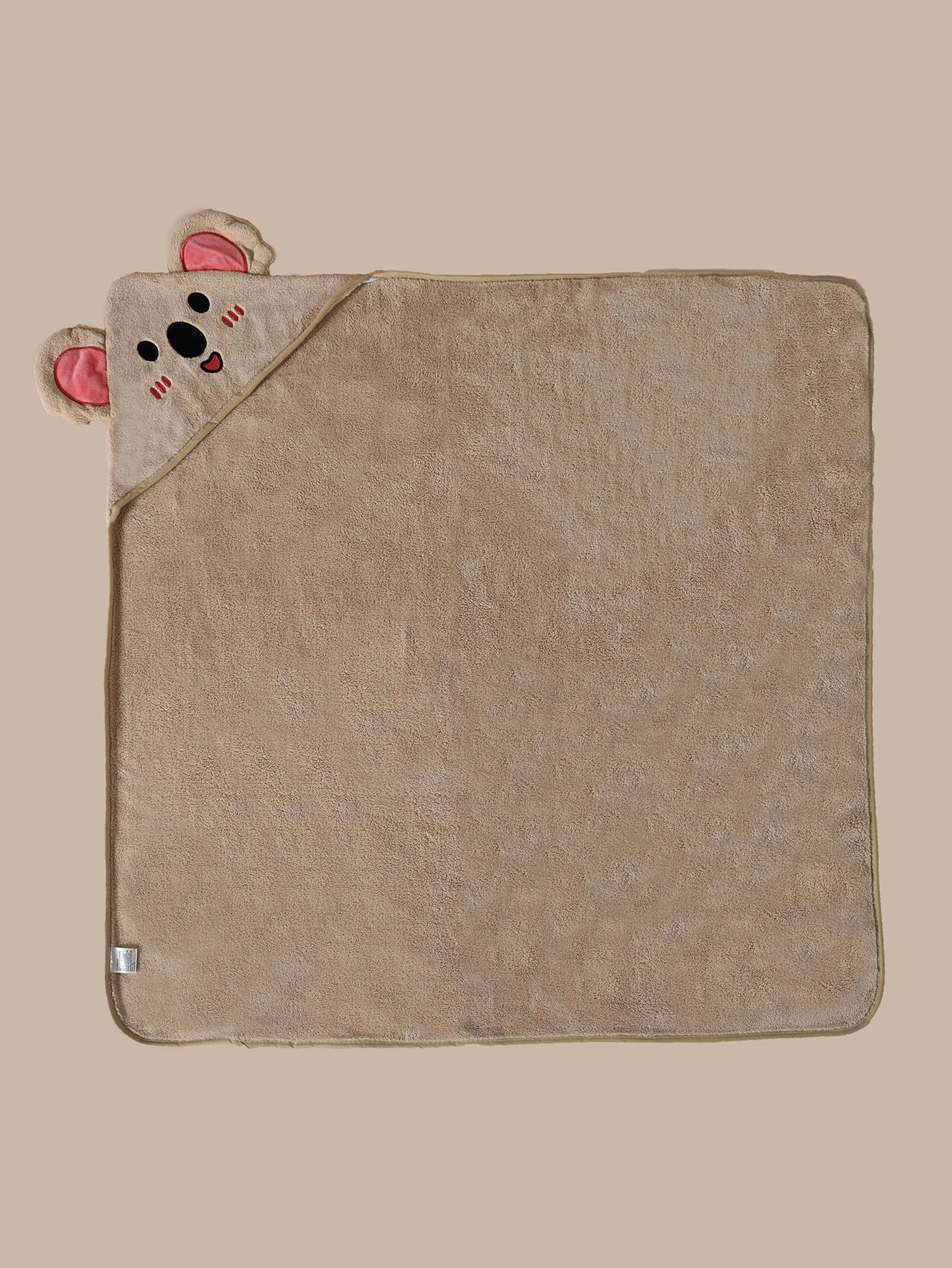 1 pack 31.5in*31.5in of baby bath towel canvas plain baby blanket, bathroom supplies, polyester fiber robe with strong water suf