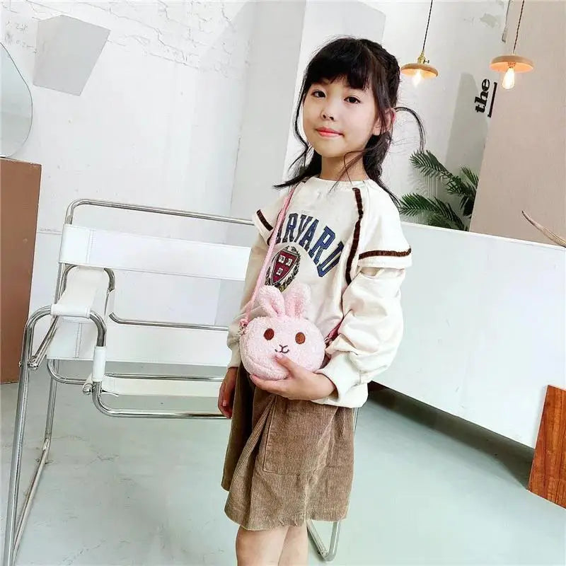 New Cute Little Rabbit Baby Girls Handbags Fashion School Bags for Girls Kids Small Shoulder Lunch Bags Child Girl Backpacks