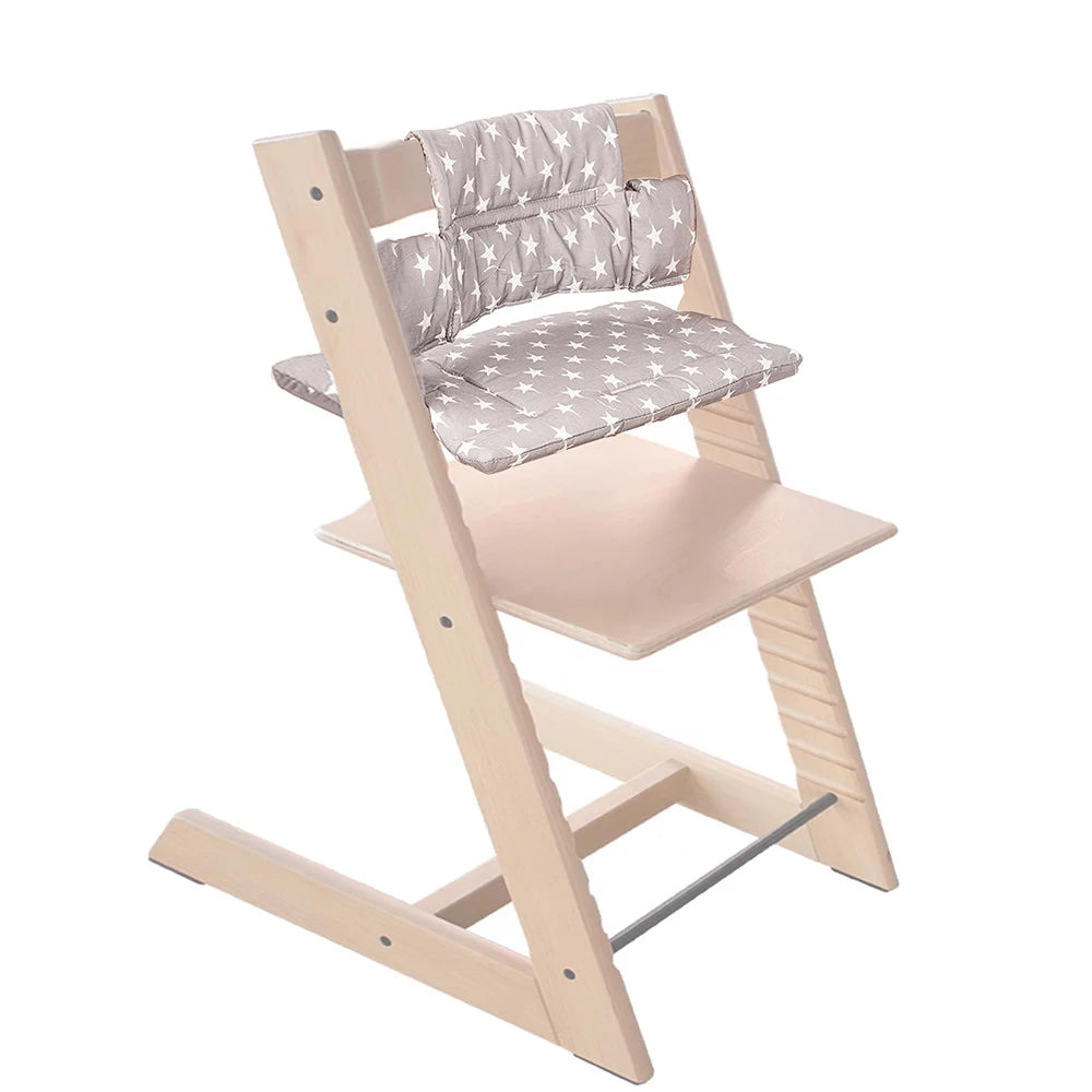 Baby Cushion For Stokke Tripp Trapp Highchair Dinner Chair Child Bench Seat Backrest Cloth Cover Replacement Accesssories