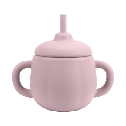 1PCS Baby Silicone Straw Cup BPA Free Portable Storage Snack Container Feeding Cup Kids  Learning Drink Cup Water Bottle