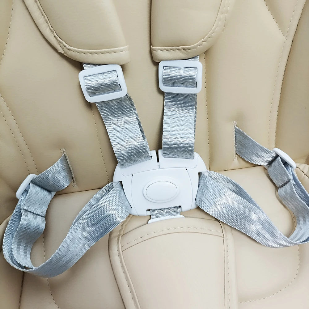 Seat Cushion For Peg perego Siesta Aag Prima Pappa Zero 3 High Chair Baby Stroller PU Leather Safety Belt Shoulder Crotch PAD