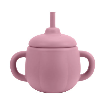 1PCS Baby Silicone Straw Cup BPA Free Portable Storage Snack Container Feeding Cup Kids  Learning Drink Cup Water Bottle