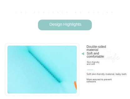 Baby Bathtub Bath Seat Support Mat bath And Shower Air Cushion Bed Non-Slip Bathtub Mat Newborn Bebe Safety Security Bath Seat