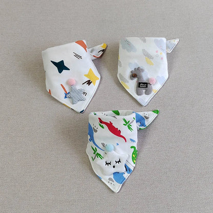 3pcs/lot Special Baby Bibs Boy Girl Bandana Cotton Absorb Bib Burp Cloth Triangle Baby Scarf Burp Newborn Princess Accessories