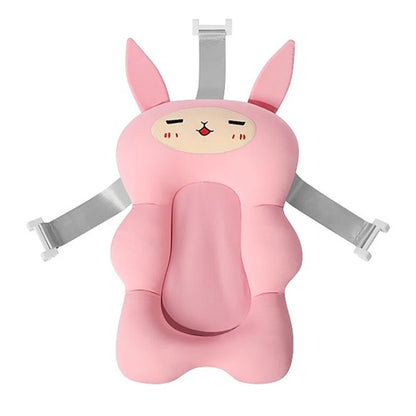 Baby Shower Bath Tub Pad Non-Slip Bathtub Seat Support Mat Newborn Safety Security Bath Support Cushion Foldable Soft Pillow