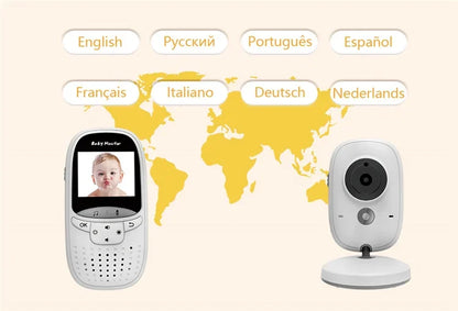 VB602 Baby Monitor IR Night Vision Temperature Monitor Lullabies Intercom VOX Mode Video Baby Camera Walkie Talkie Babysitter