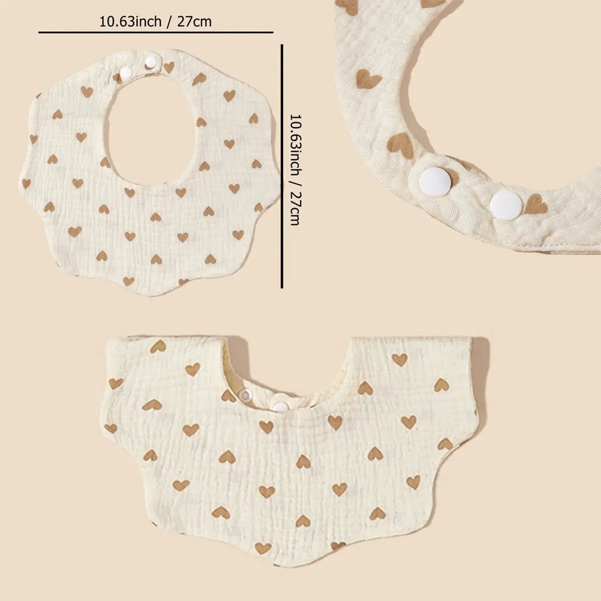 3 Packs (Random Color) Baby Bandana Bibs Boys Girls Newborn Infant for Drooling