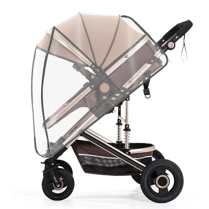 Universal Waterproof Rain Cover For Prams Pram Accessories Transparent Dust Cover Open Zip Umbrella Rainy Season Waterproof