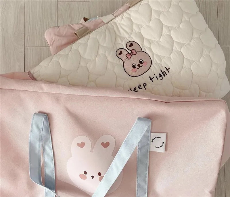 Large Capacity Mommy Bag for Maternity Hospital Bag Kindergarten Quilt Storage Bag Diaper Baby Items Organizer Travel Bag