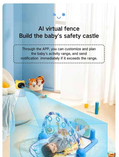 TUYA 5 Inch Video Baby Monitor with Camera PTZ Zoom 3MP Babyphone Cam Security Protection Surveillance Cam Temperature Sensor