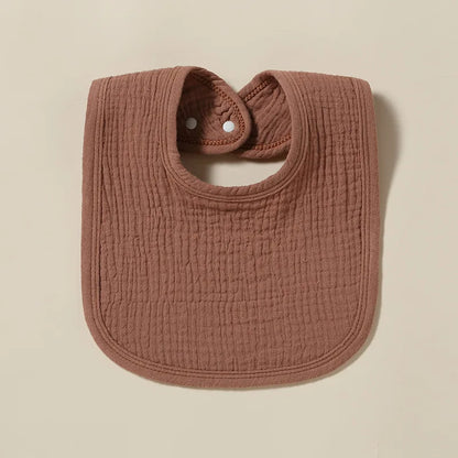 Cotton Gauze Baby Bibs Autumn New Solid Color Infant Bib Newborn Burp Cloths for Kids Boy Girl Spring Soft Feeding Saliva Towel