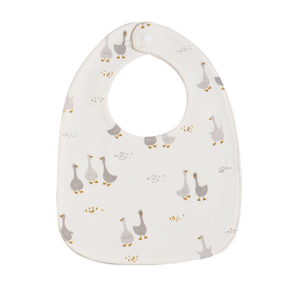 INSULAR Baby Bibs Newborn Cotton Soft Saliva Towel Infant Feeding Cloth Muslin Stuff Printing Pinny Waterproof U-shaped 3 Layers