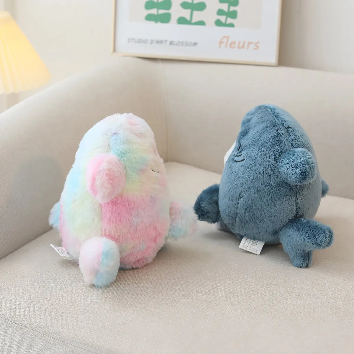 22/33/55cm Cat Shark Kawaii Room Decoration Cartoon Toys For Children Huggable Pillow Christmas Gift Sofa Cushion