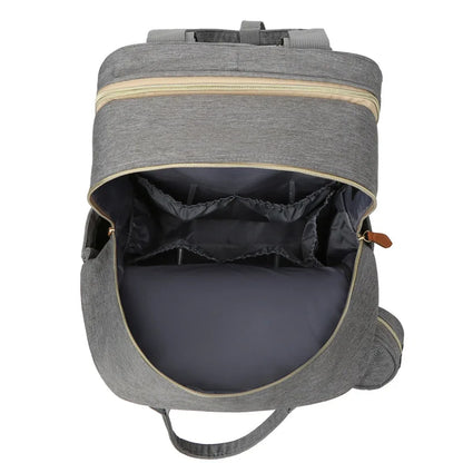 Folding Mommy Bag with USB Port and Shade Cloth Mosquito Net Portable Folding Crib Bed Multi Function Pee Pad Mother Baby Bag