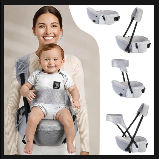 4-48 Mouths Baby Sling Bebes Waist Stool Baby Bag Carrier Wrap Portable Kid Hip Seat with Safety Sling Multifunctional Seat Belt