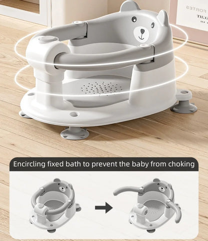 Baby home bath seat children bath artifact bath stool can sit baby bath chair bath tub bracket non-slip bath stool